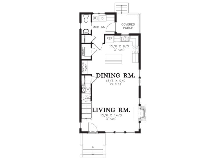 1st Floor Plan, 034H-0387