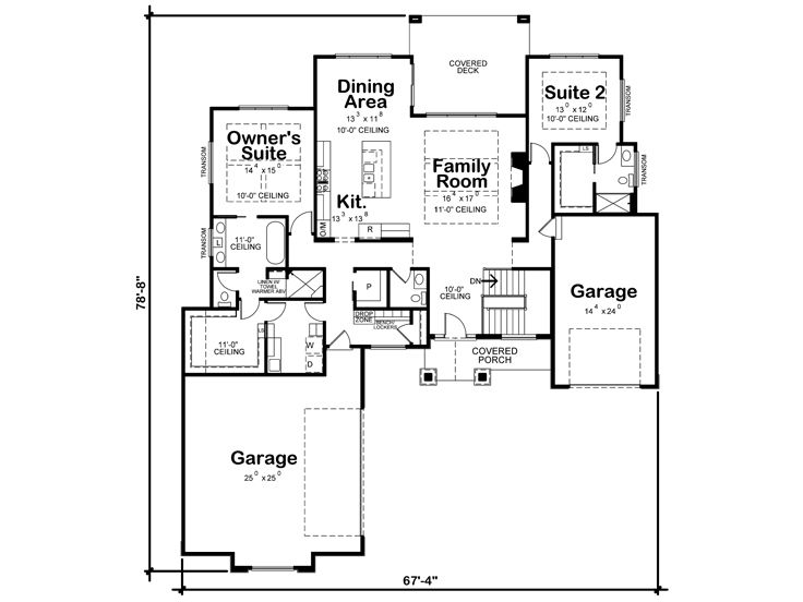 1st Floor Plan, 031H-0445