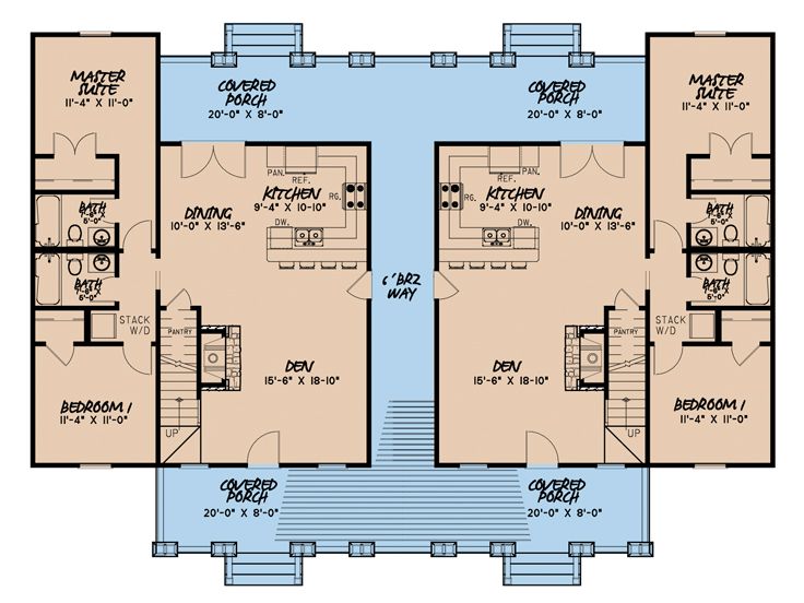 1st Floor Plan, 074M-0001