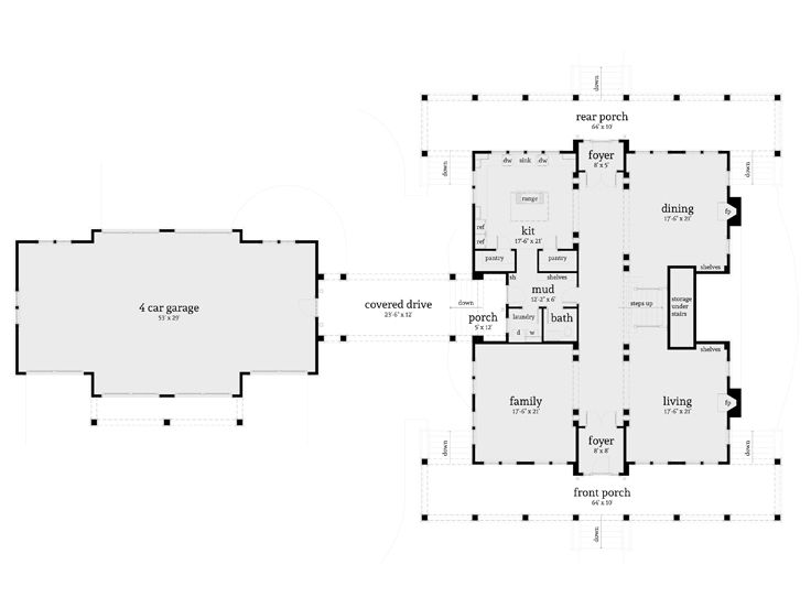 1st Floor Plan, 052H-0107