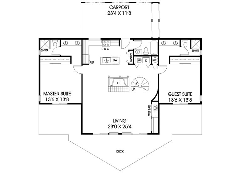 1st Floor Plan, 013H-0003
