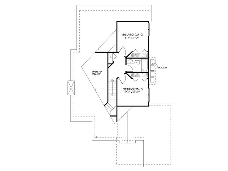 2nd Floor Plan, 022H-0048