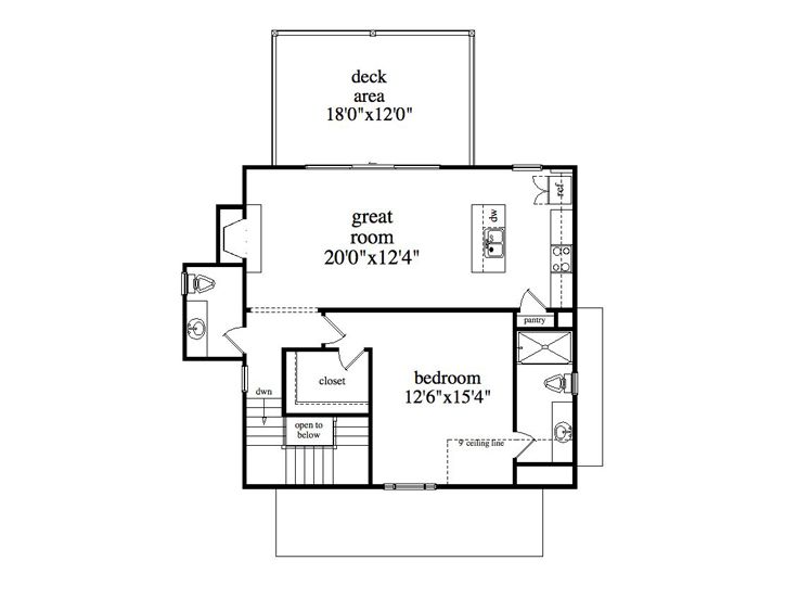 2nd Floor Plan, 053H-0090
