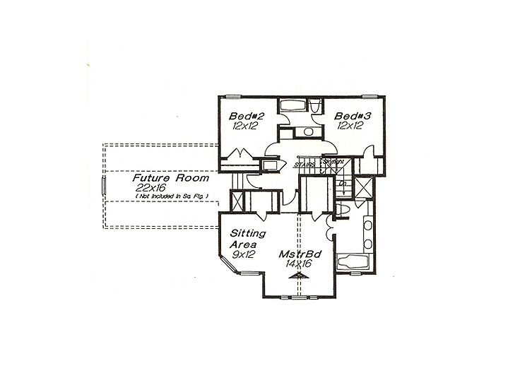 2nd Floor Plan, 002H-0012