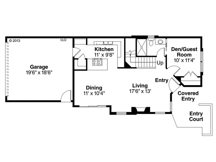 1st Floor Plan, 051H-0224