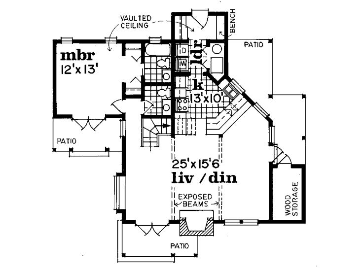 1st Floor Plan, 032H-0024