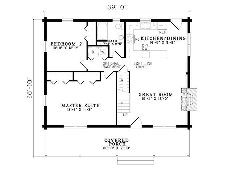 1st Floor Plan, 025L-0001