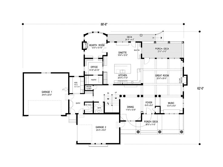 1st Floor Plan, 007H-0141