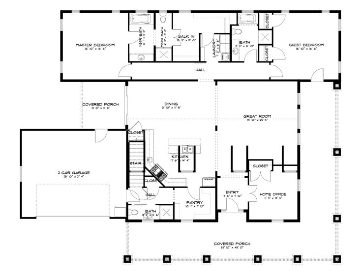 Floor Plan, 065H-0072