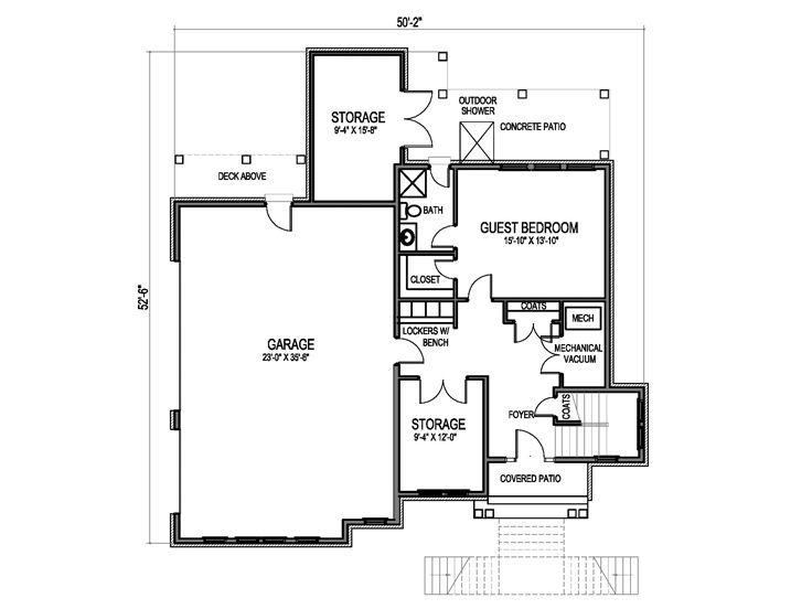 1st Floor Plan, 058H-0111