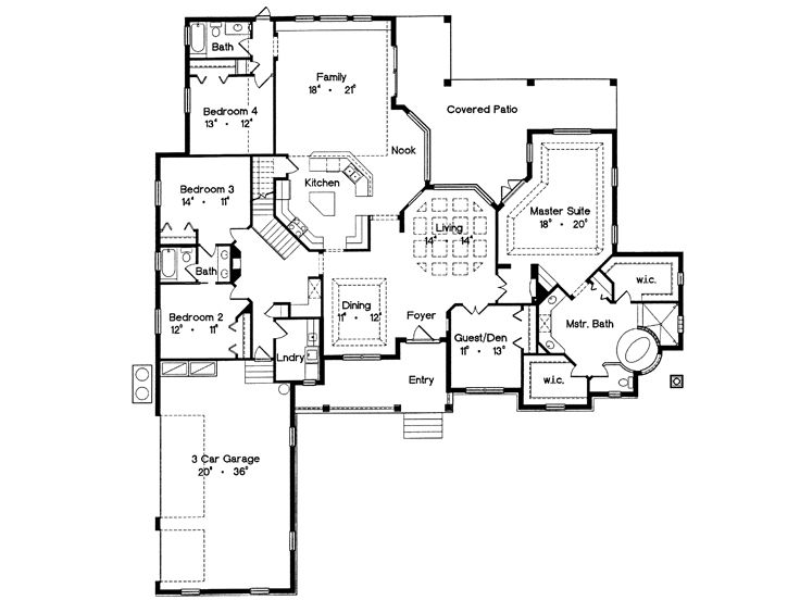 1st Floor Plan, 043H-0209