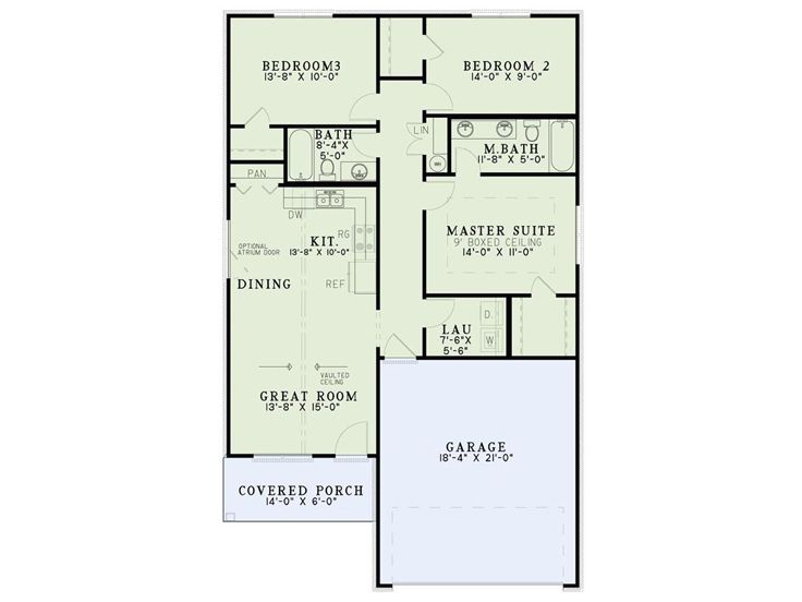 Floor Plan, 025H-0323