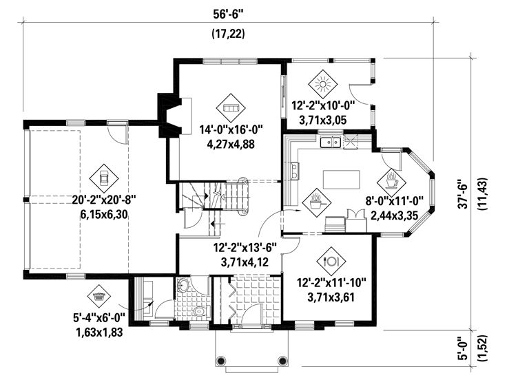 1st Floor Plan, 072H-0236