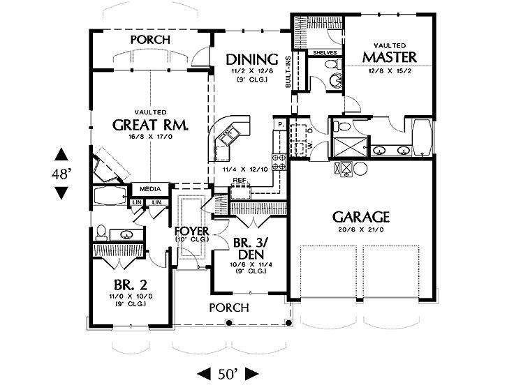 Floor Plan, 034H-0004