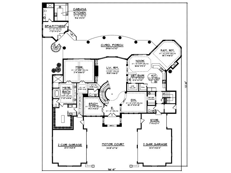 1st Floor Plan, 020H-0197