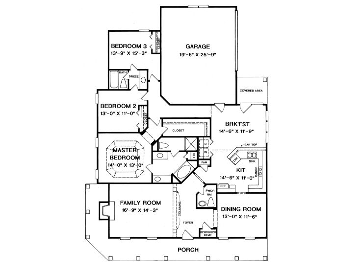 Floor Plan, 019H-0036