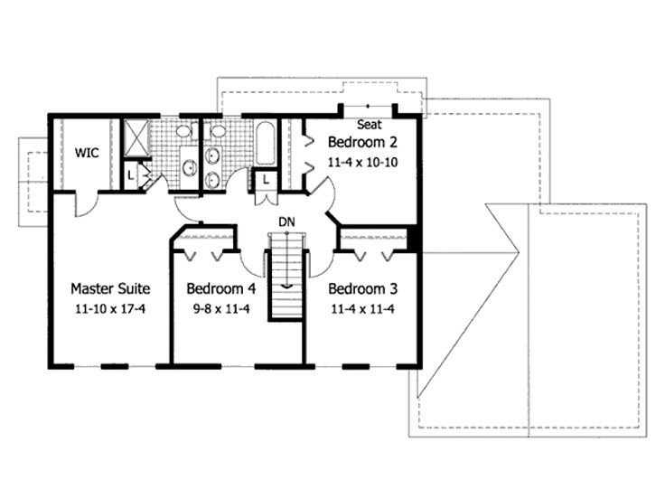 2nd Floor Plan, 023H-0004