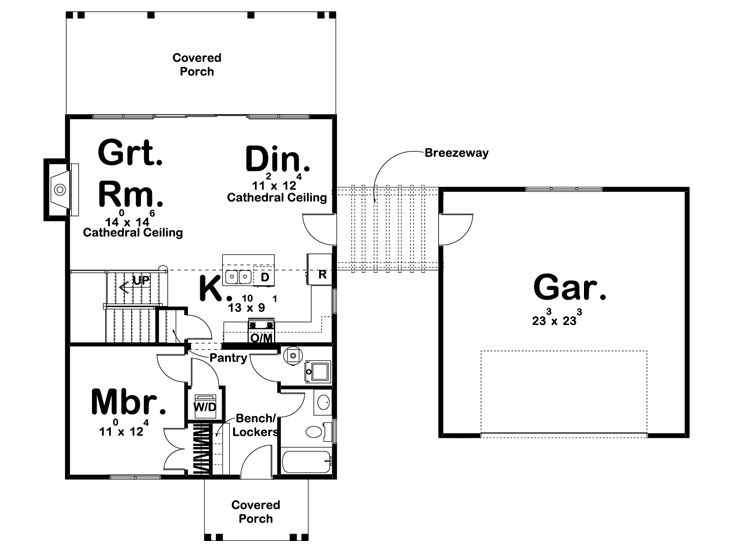 1st Floor Plan, 050H-0130
