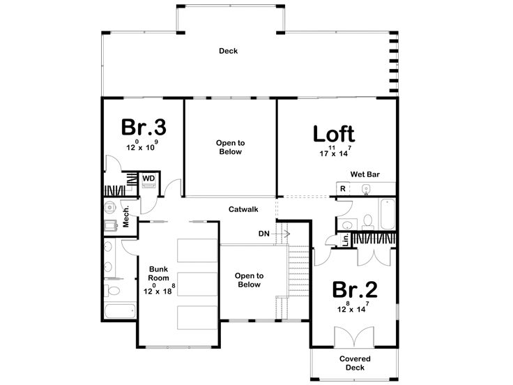 2nd Floor Plan, 050H-0359