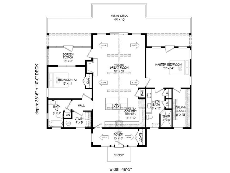 Floor Plan, 062H-0296