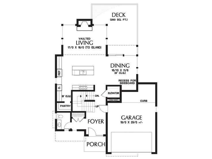 1st Floor Plan, 034H-0431