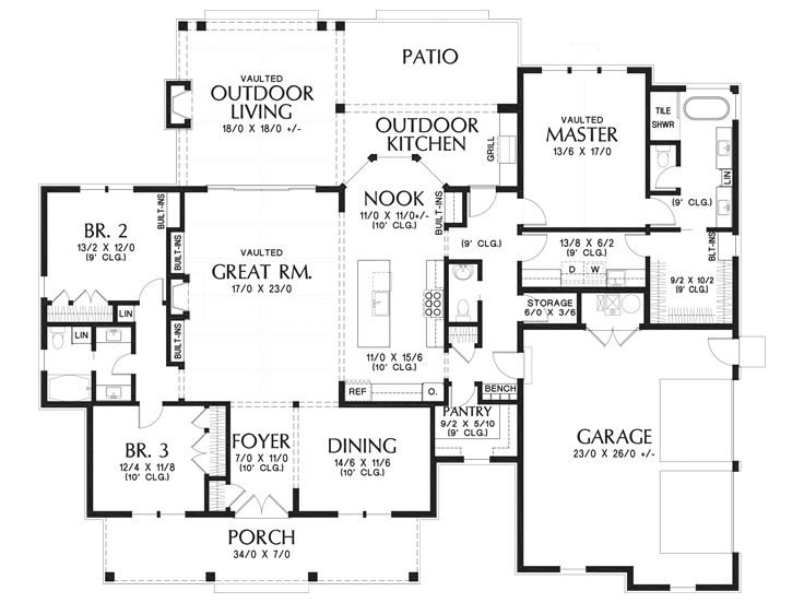 Floor Plan, 034H-0462