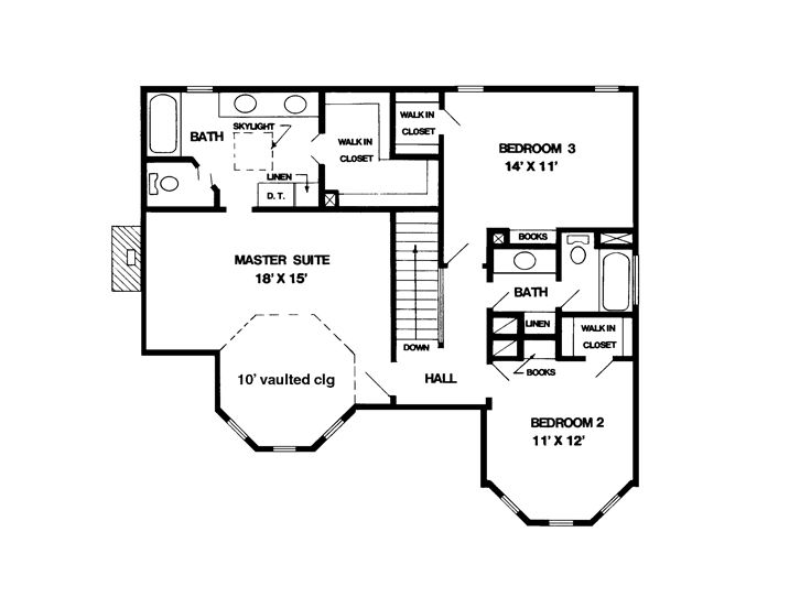 2nd Floor Plan, 054H-0112