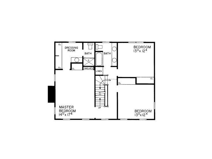 2nd Floor Plan, 057H-0003