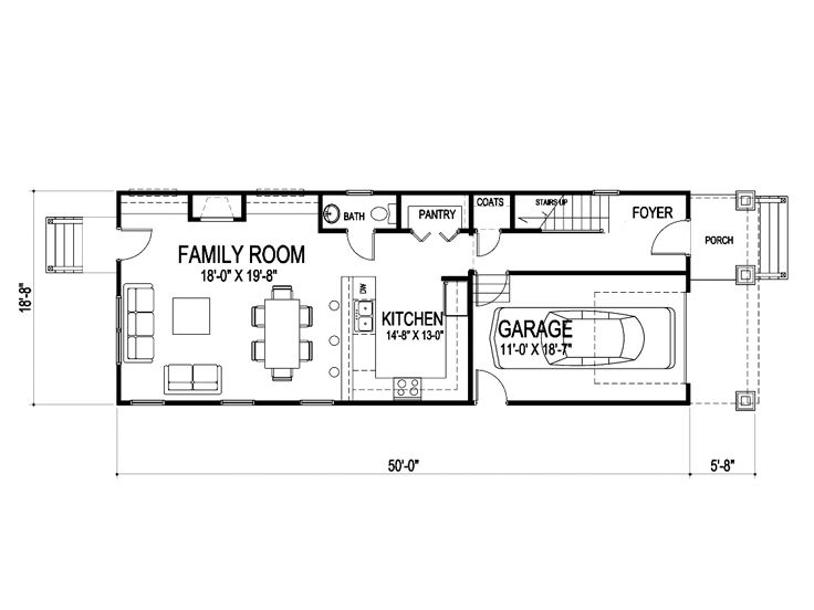 1st Floor Plan, 058H-0066