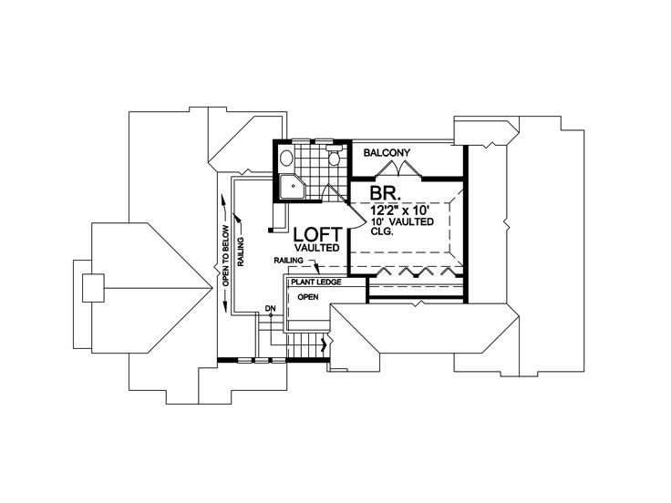 2nd Floor Plan, 010H-0007