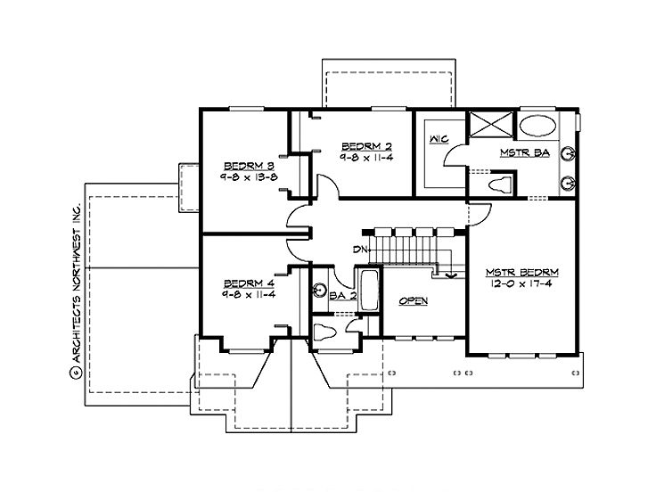 2nd Floor Plan, 035H-0053