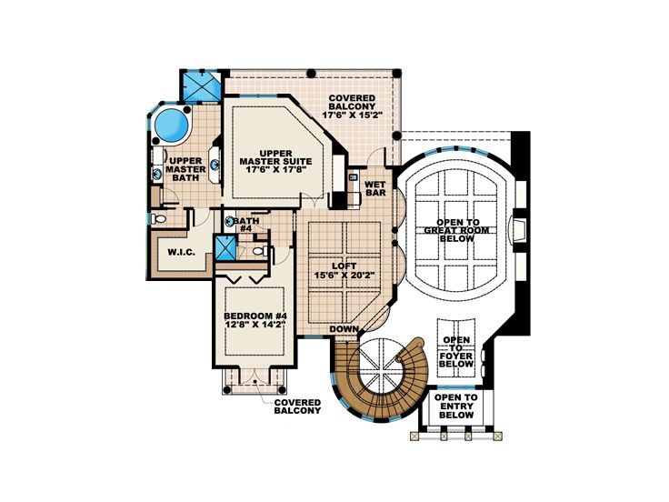 2nd Floor Plan, 040H-0064