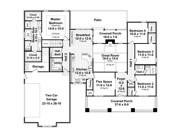 1st Floor Plan, 001H-0173