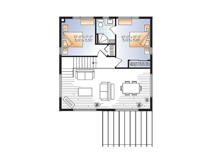 2nd Floor Plan, 027H-0457