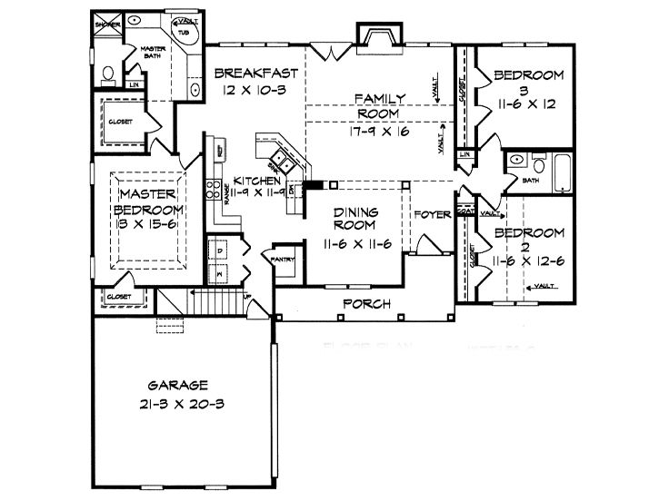 1st Floor Plan, 019H-0025