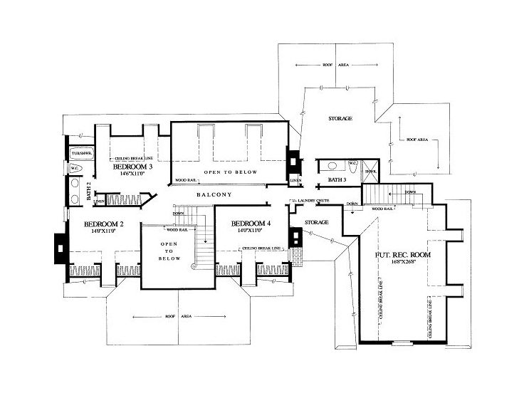 2nd Floor Plan, 063H-0109