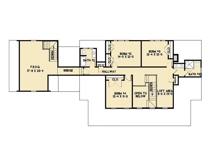 2nd Floor Plan, 082H-0015