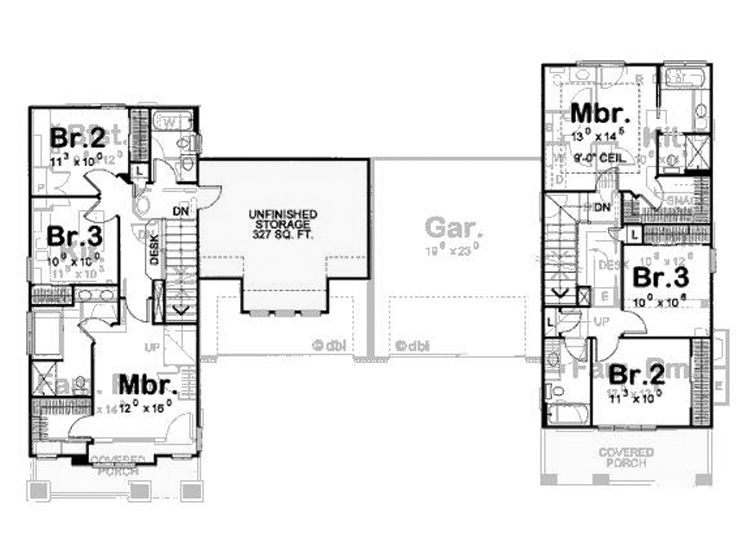 2nd Floor Plan, 031M-0071
