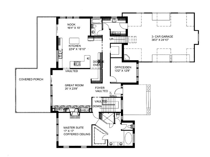 1st Floor Plan, 012H-0100
