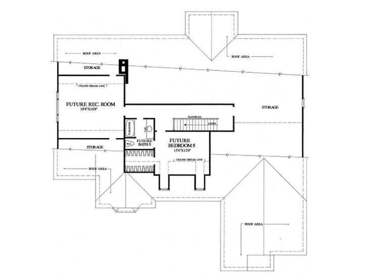 2nd Floor Plan, 063H-0072