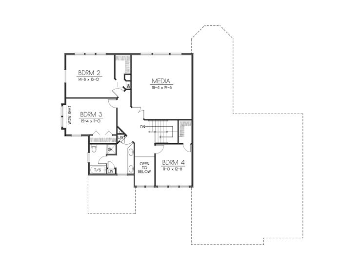 2nd Floor Plan, 026H-0120