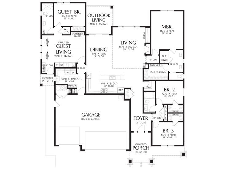Floor Plan, 034H-0476