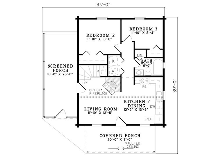 1st Floor Plan, 025L-0022