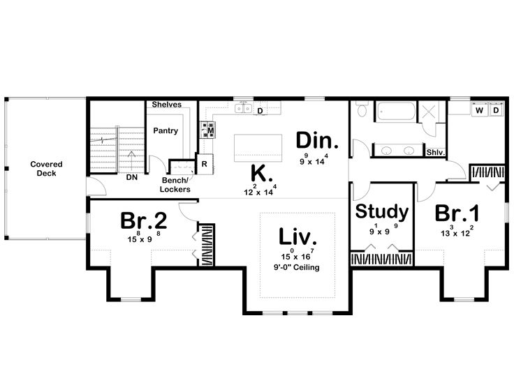 2nd Floor Plan, 050G-0117