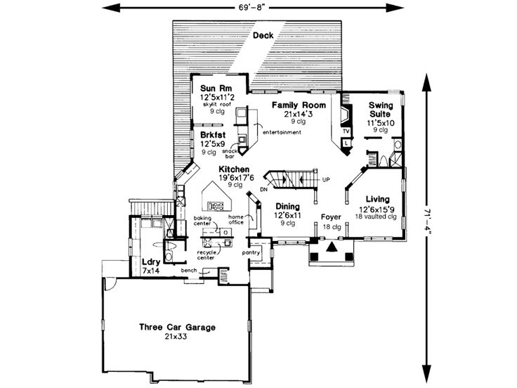 1st Floor Plan, 022H-0062