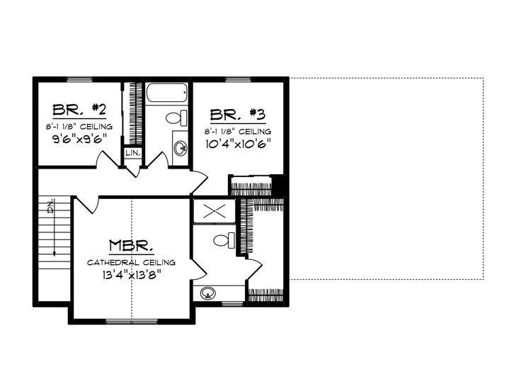 2nd Floor Plan, 020H-0458