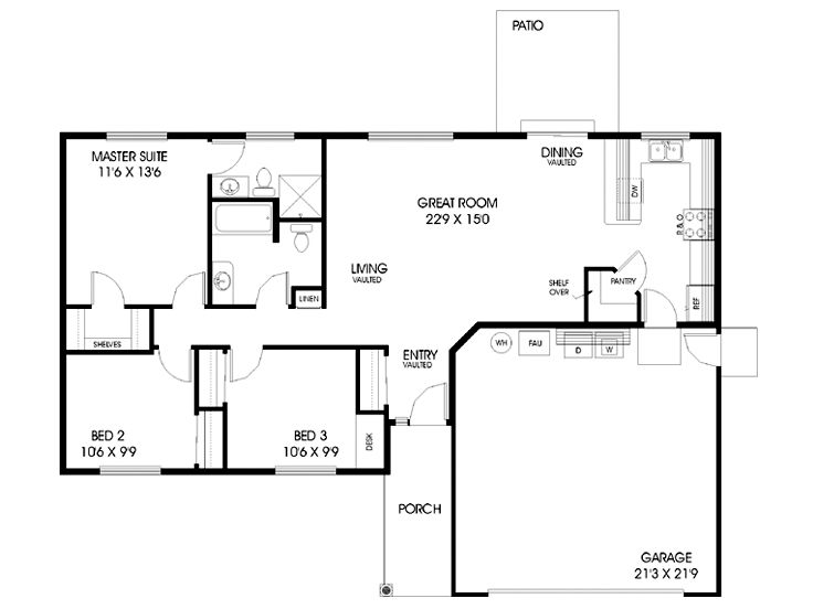 Floor Plan, 013H-0063