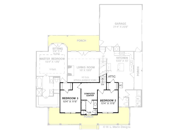 2nd Floor Plan, 059H-0039