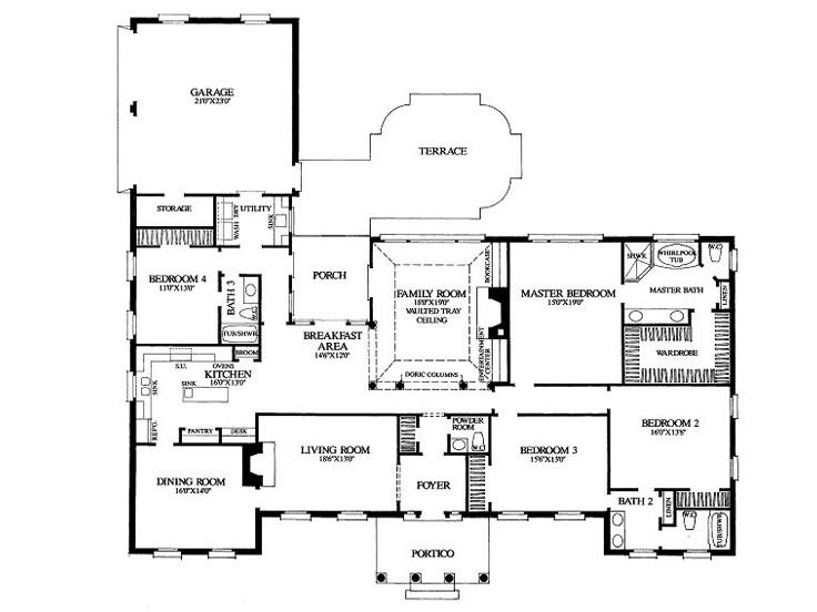 Floor Plan, 063H-0130