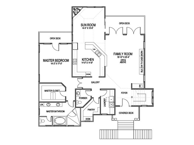 2nd Floor Plan, 058H-0111